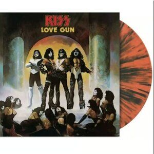 KISS Love Gun LP ~ Ltd Ed Colored Vinyl (Tangerine w/Aqua Splatter)~ New/Sealed!